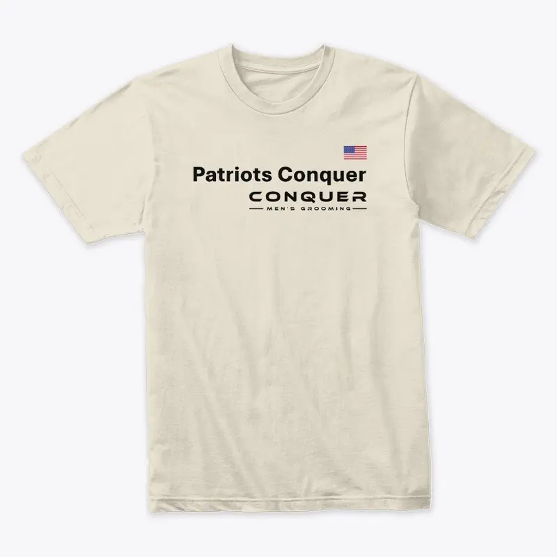 Patriots Conquer Tee - Black Letters