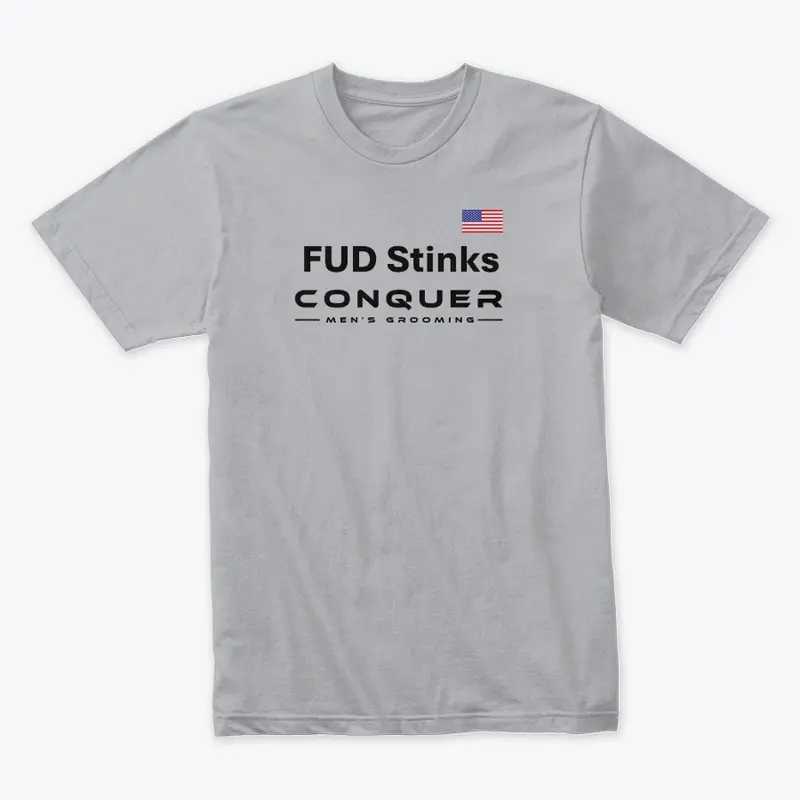 FUD Stinks Tee - Black Letters