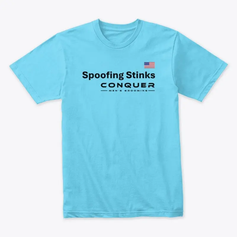 Spoofing Stinks Tee - Black Letters