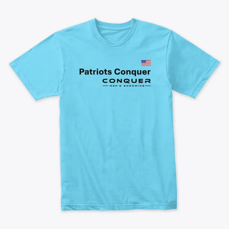 Patriots Conquer Tee - Black Letters