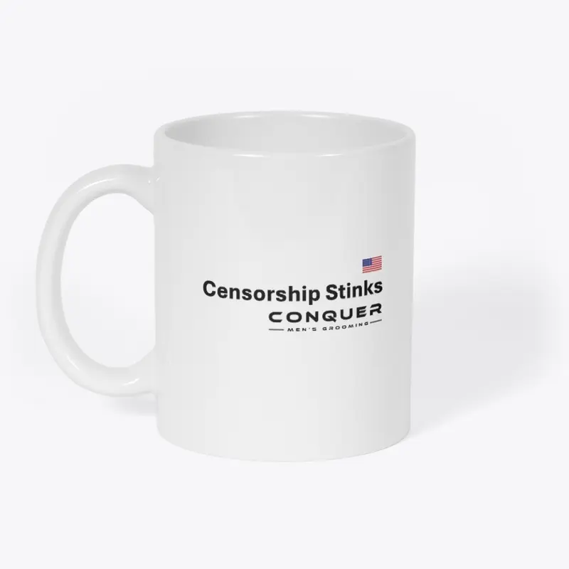 Censorship Stinks Mug - Black Letters